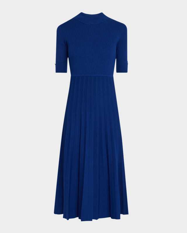 The Kamala Pleated Midi Dress